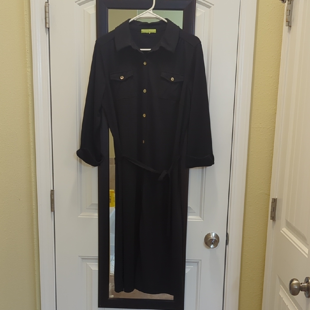 🟣3/$20-Sigrid Olsen Black Midi Dress